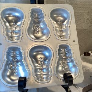 Wilton 1992 Snowman Cookie, Cake Pan Candy Mold 2105-472